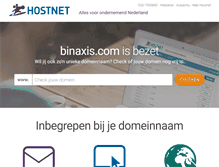 Tablet Screenshot of binaxis.com